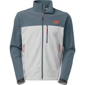 THE NORTH FACE Apex Bionic Softshell Jacket - Men's Grey/Conquer Blue, Large